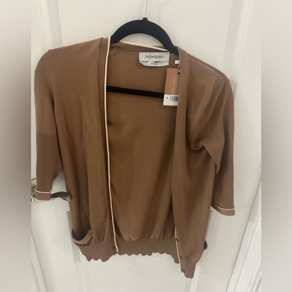 YSL quarter sleeves cardigan